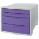 Esselte 628458 cajonera para oficina Lavanda, Gris Poliestireno